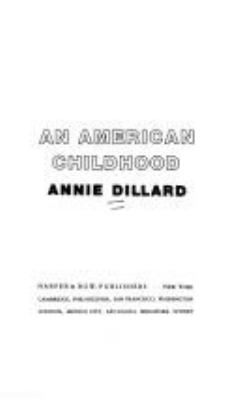 annie dillard an american childhood
